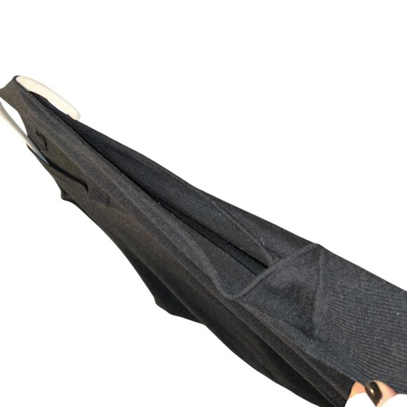 All Saints black cold shoulder tapered skirt flowy top sweater knit dress M - Picture 5 of 7